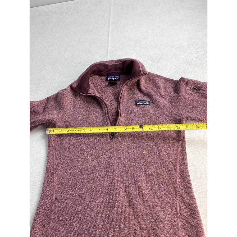 Patagonia Better Sweater Pullover Women's‎ Small Purple Fleece 1/4 Zip Mock Neck
